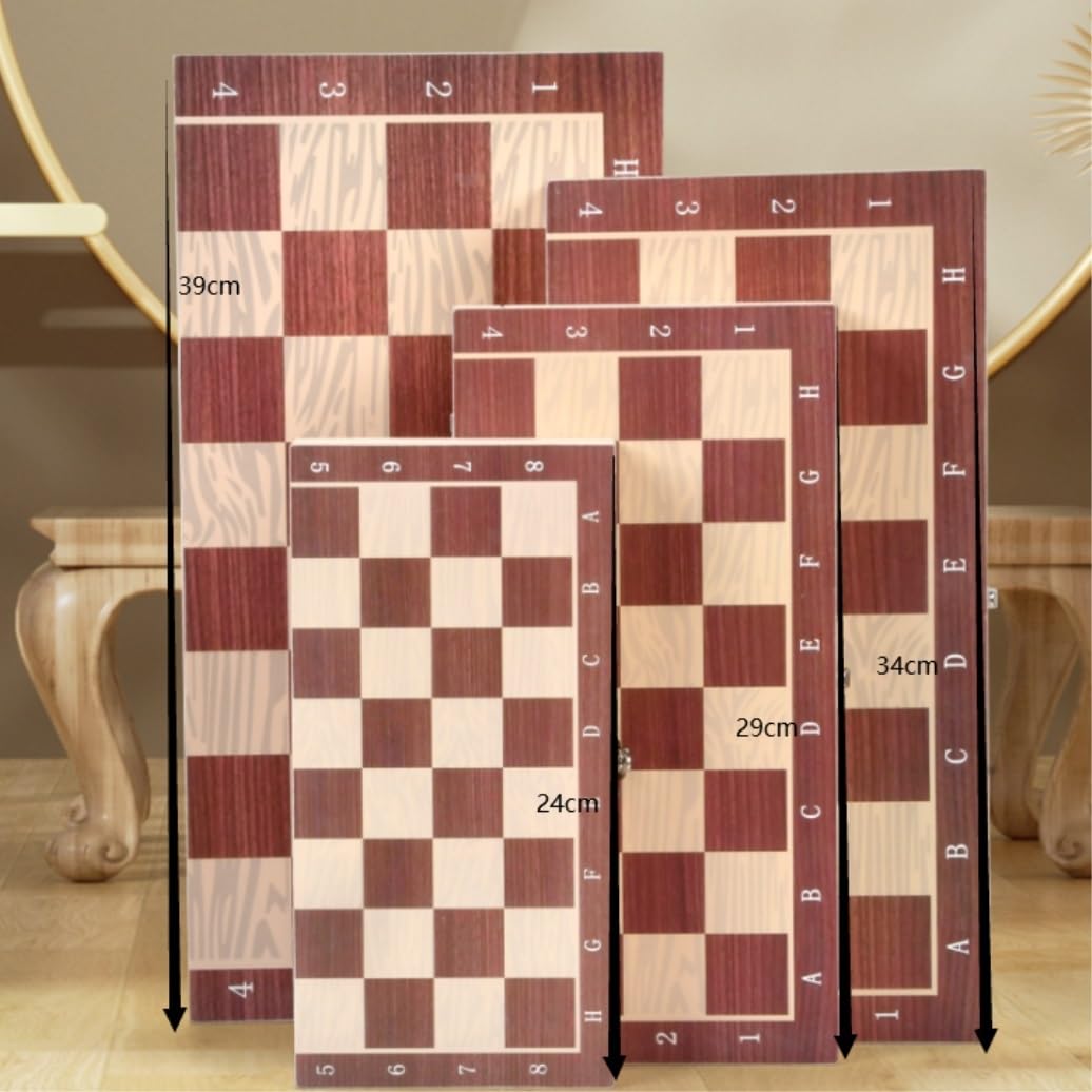 gry podróżne, Szachy Szachownica Z Litego Drewna Składane Tłoczenie Na Gorąco Królowa Gra Planszowa(24 * 24cm)