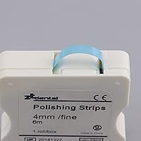 Vista 2 de Tiras de pulido dental Acabado abrasivo de 0.157 in x 6 M para el cuidado de limpieza de dientes interproximales Blanqueamiento, lijado profundo