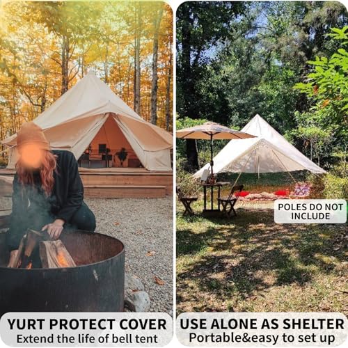 DANCHEL OUTDOOR Carpa Bell Tent Yurt portátil impermeable 4 personas miniatura 7
