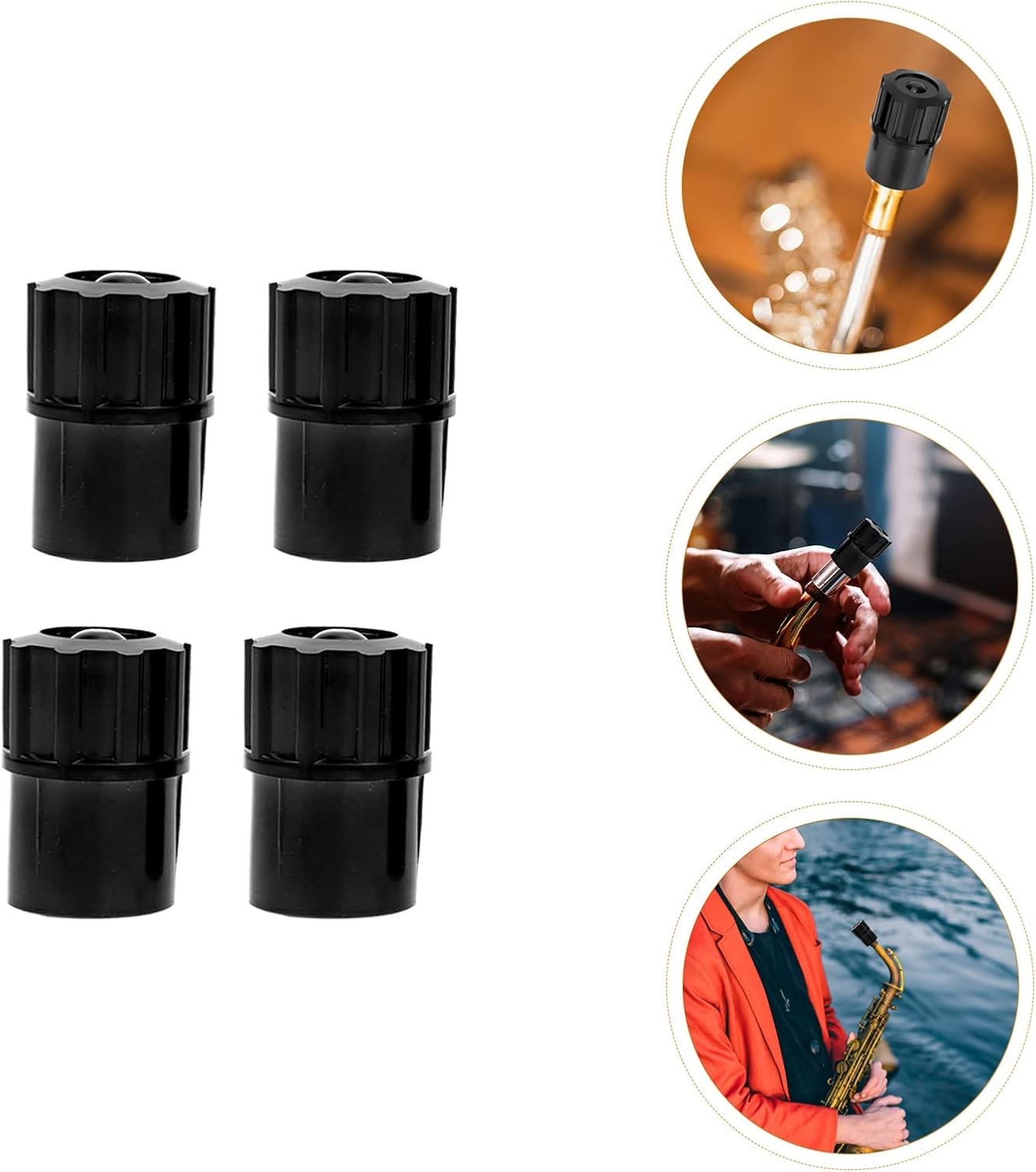 Musical Instruments 20 Pcs Alto Saxophone saxophone end cap alto sax end plug Plastic Accessories