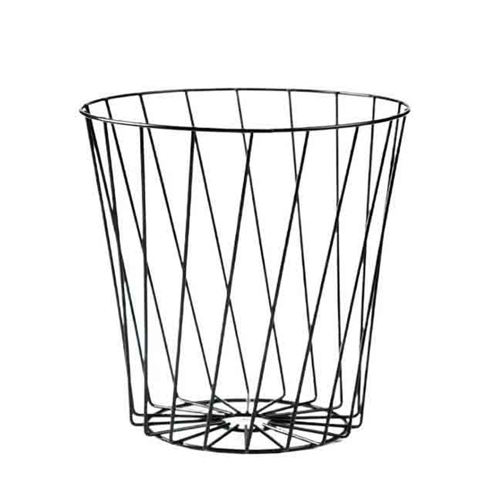 Waste Bins Household Dry Wet Separation Waste Paper Basket, Toilet Metal Garbage Bin(Pink)