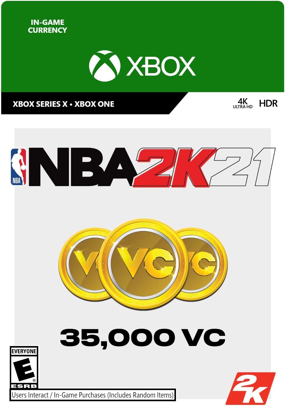 NBA 2K21: 35,000 VC - Xbox One [Digital Code]