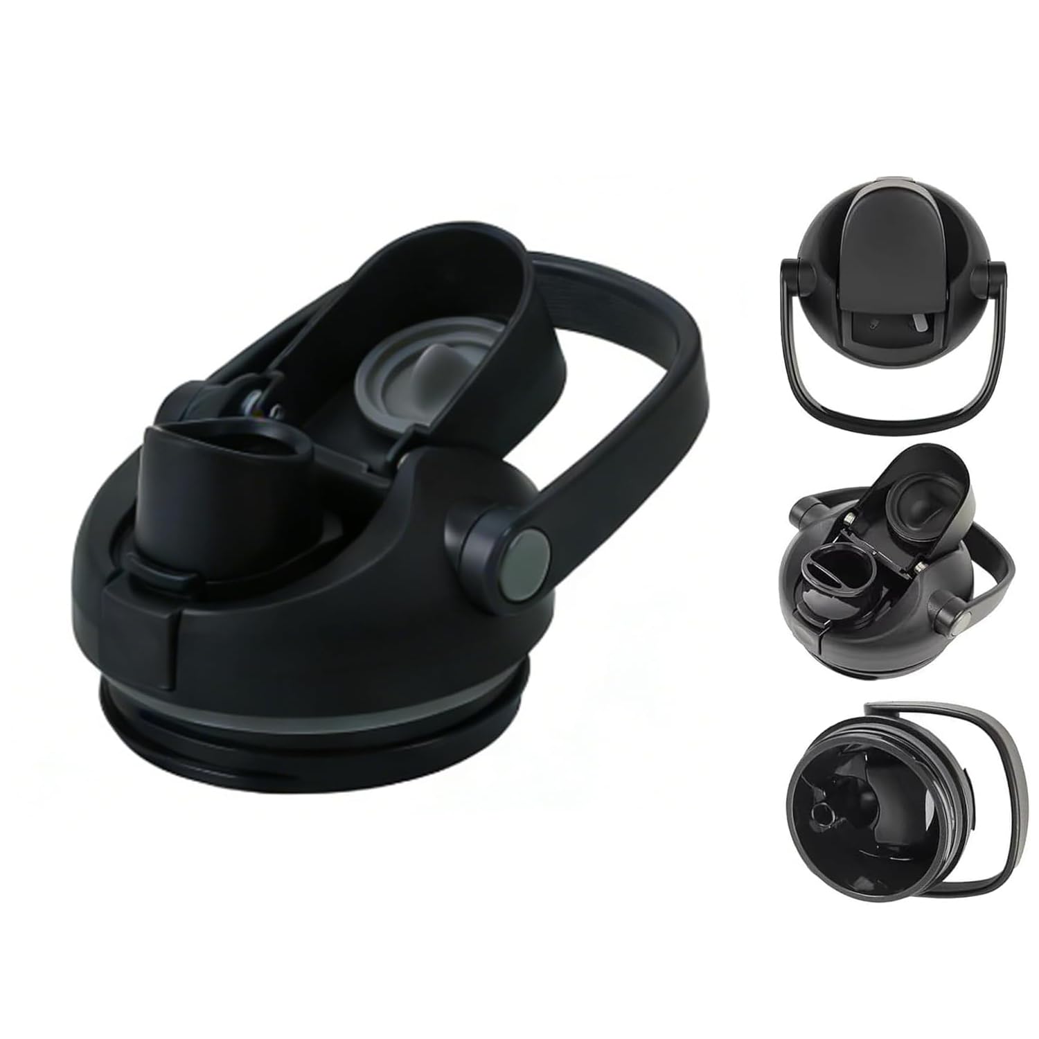 Water Bottle Replacement Caps, Water Bottle Caps Only, Portable Flip Lid Design in Black Color for Sports Bottles-picture-15