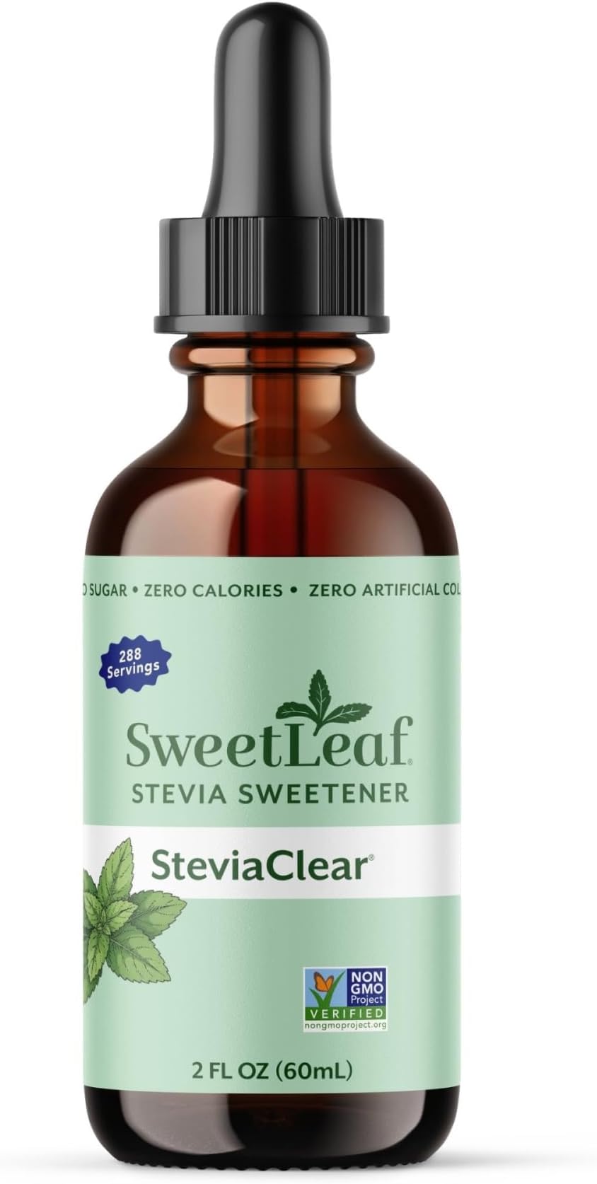 Sweet Drops- Flavored Stevia Liquid Sweetener, Organic Extract, Zero Calorie, Gluten Free, Keto Friendly, Non GMO, Natural Flavor, Sugar Alternative- Stevia Clear, 2 Fl Oz (Pack of 1)