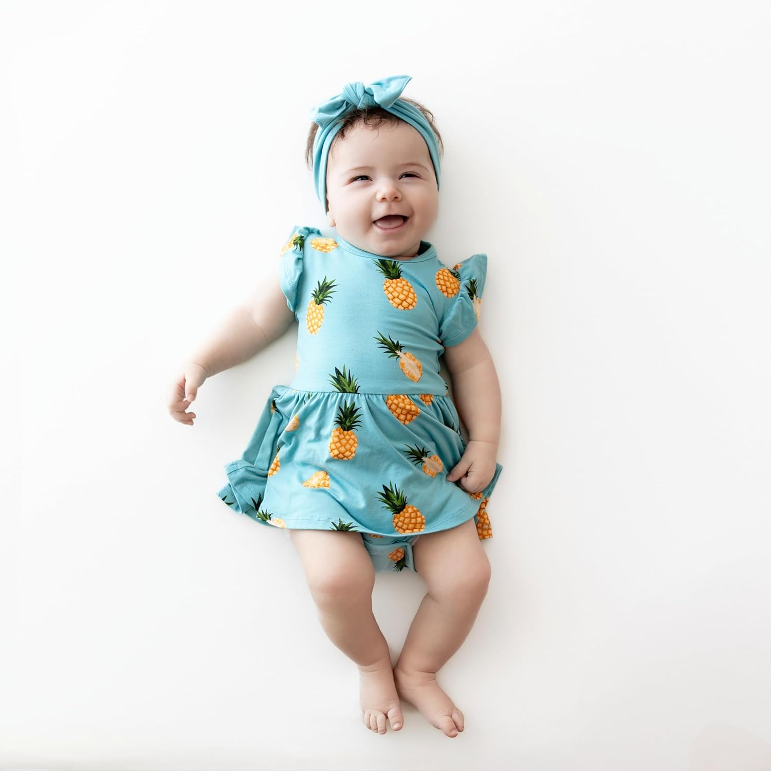 KYTE BABY Rayon Made from Bamboo Twirl Bodysuit Dress