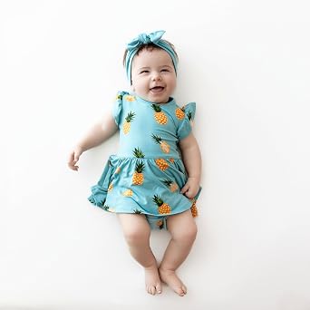 KYTE BABY Rayon Made from Bamboo Twirl Bodysuit Dress