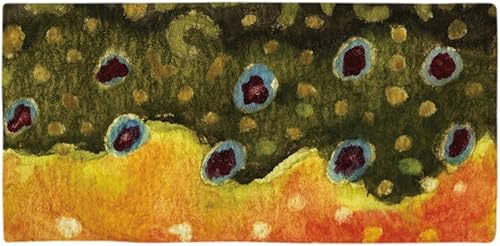 CafePress Toalla de playa grande de pesca con mosca de trucha, toalla suave con diseño único