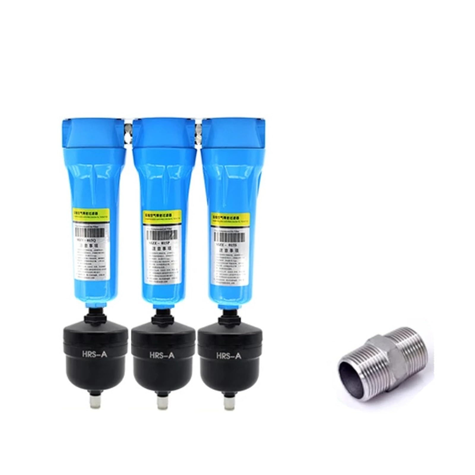 PHNOITPQ 3pcs QPS 015/024/032/060 Precision Filter Dryer air Compressor Wire Oil-Water Separator AD402 Electronic Drain(015 Drain)