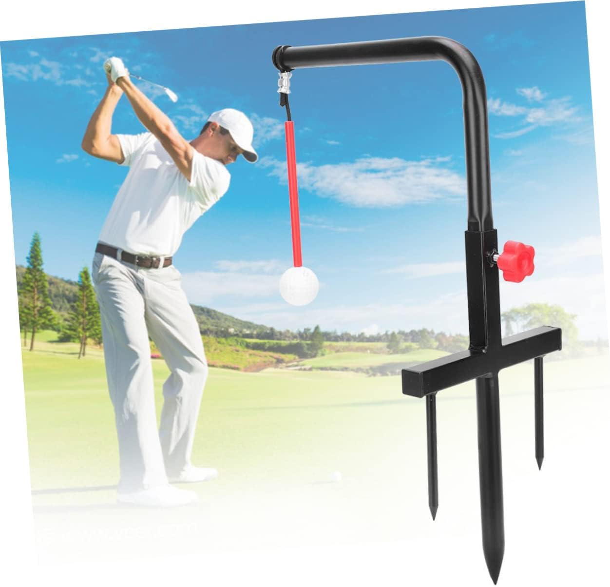 YARNOW Swing Trainer Hitting Golf Grip Strength Trainer Golf Swing Golf Grip Aid Swinging Grips Golf Ball Tray