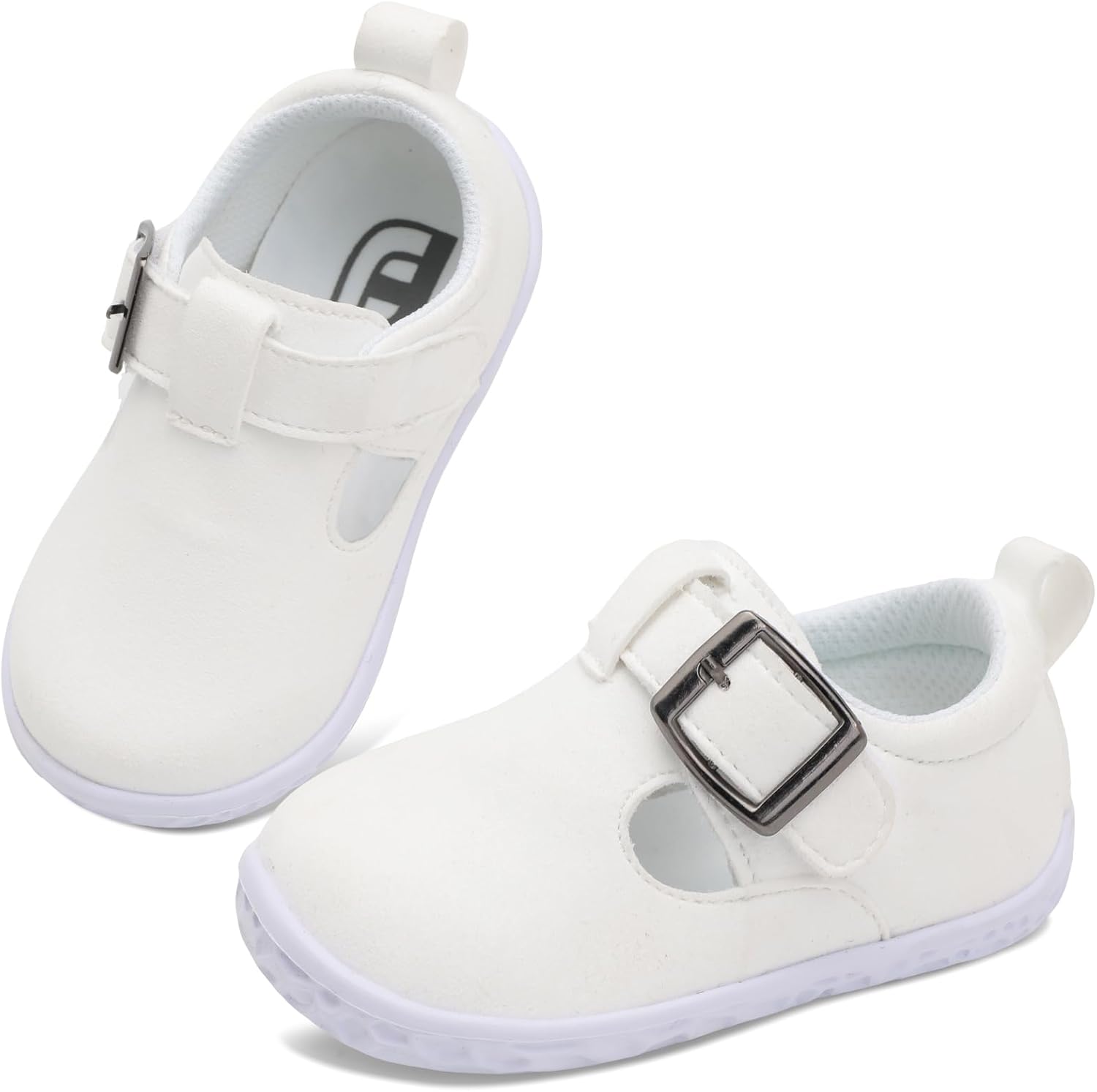 JOINFREE Toddler Shoes Girls Boys Lightweight Dress Shoes Wide Barefoot Flats Fashion School Shoe Kids Fall Walking Sneakers