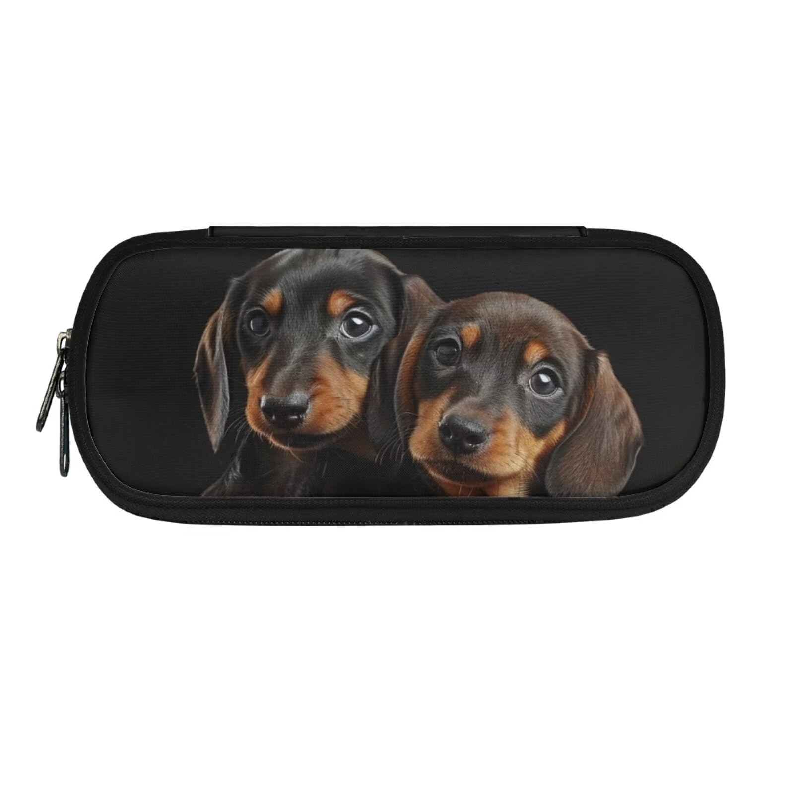 SCRAWLGOD Dachshund Pencil Case Kids Pencil Pouch Large Capacity Pencil Bag Girls Pencil Pen Cases School Supplies — image 1