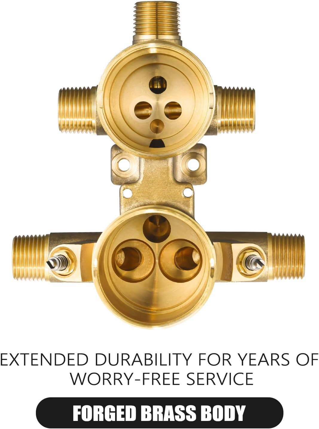 R22000-WS Integrated Shower and Diverter Valve, Compatible with D 3-Setting or 6-Setting Integrated Diverter Valve Trim kit, with Screwdriver Stops - Image 3