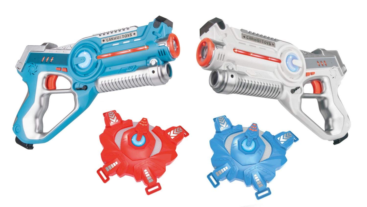 Vibgyor Vibes Infrared Laser Tag Gun for Two with Two Guns and Two Chest Vest Group Fun Activity Toy. Random Color-image-12