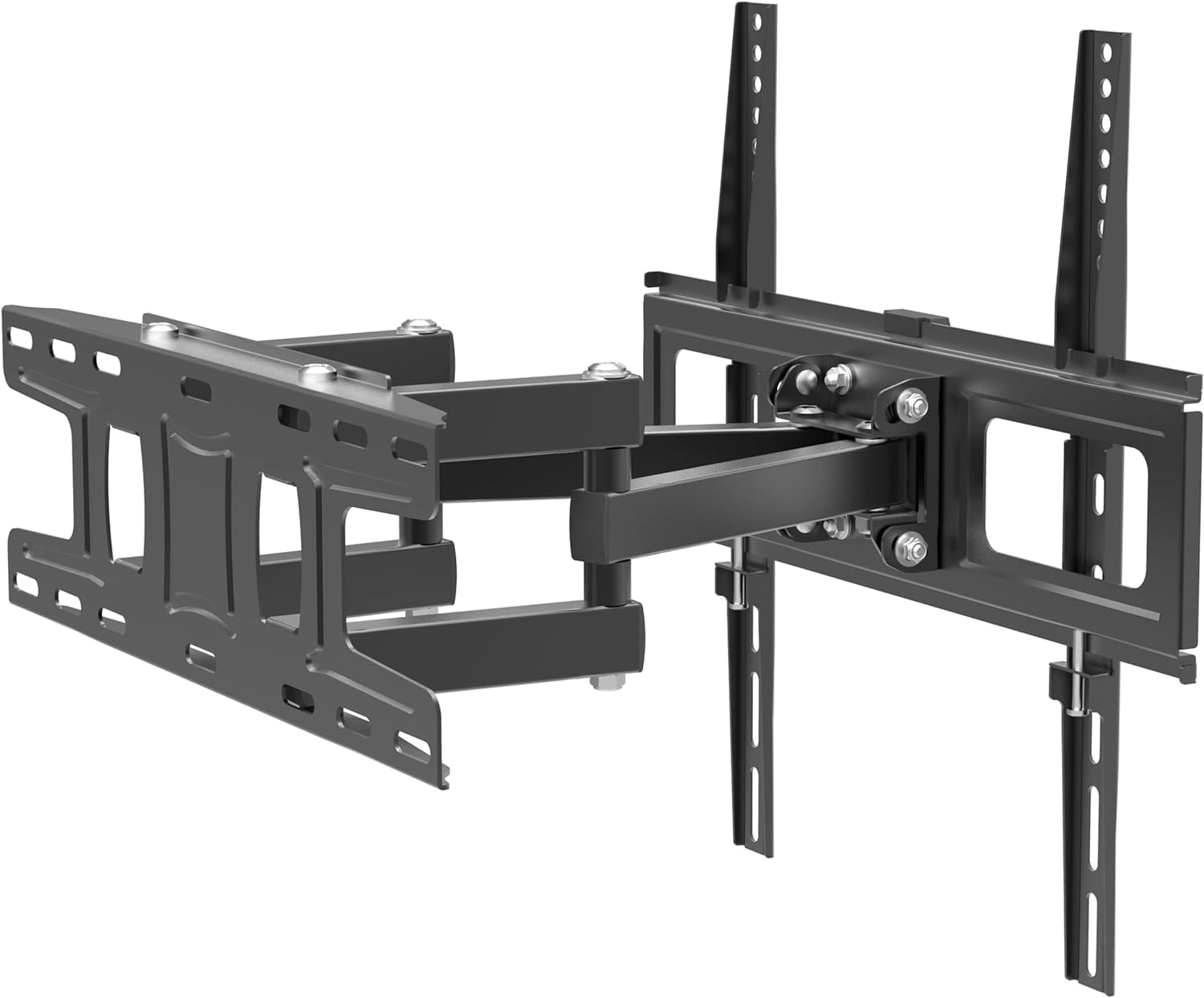 Soporte de Pared para TV Televisor Giratorio inclinable Pantallas Planos y Curvos de 23"-83" Pulgadas, Universal Montaje con Doble Brazo 80kg, MAX VESA 600x400mm