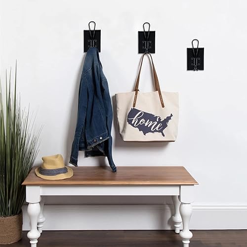 Miniatura 2 de Ganchos para colgar en la pared, paquete de 2 ganchos de pared de madera para colgar, gancho para toallas para baño, dormitorio, entrada, cocina