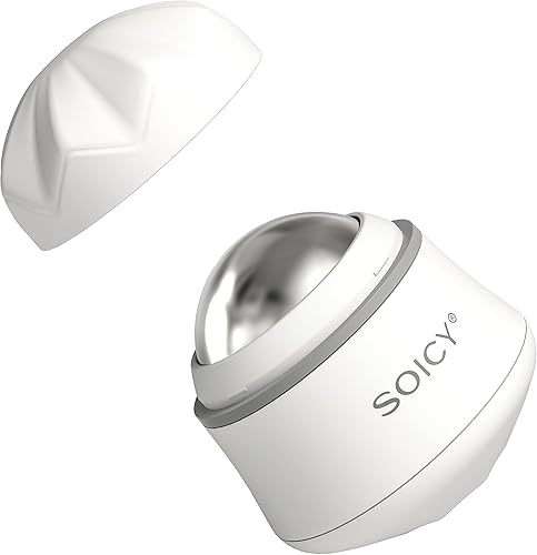 Miniatura 6 de Hanmier Rodillo facial de acero inoxidable para ojos y cara Rodillo de masaje de hielo de rotación de 360 grados Rodillo de masaje de hielo