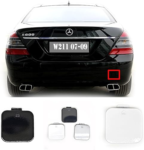 Cubierta de remolque trasera para Mercedes Benz Clase S W221 para S280 S320 S350 S400 S420 S450 S500 S63 S65 2007 2008 2009 Tapa de gancho de