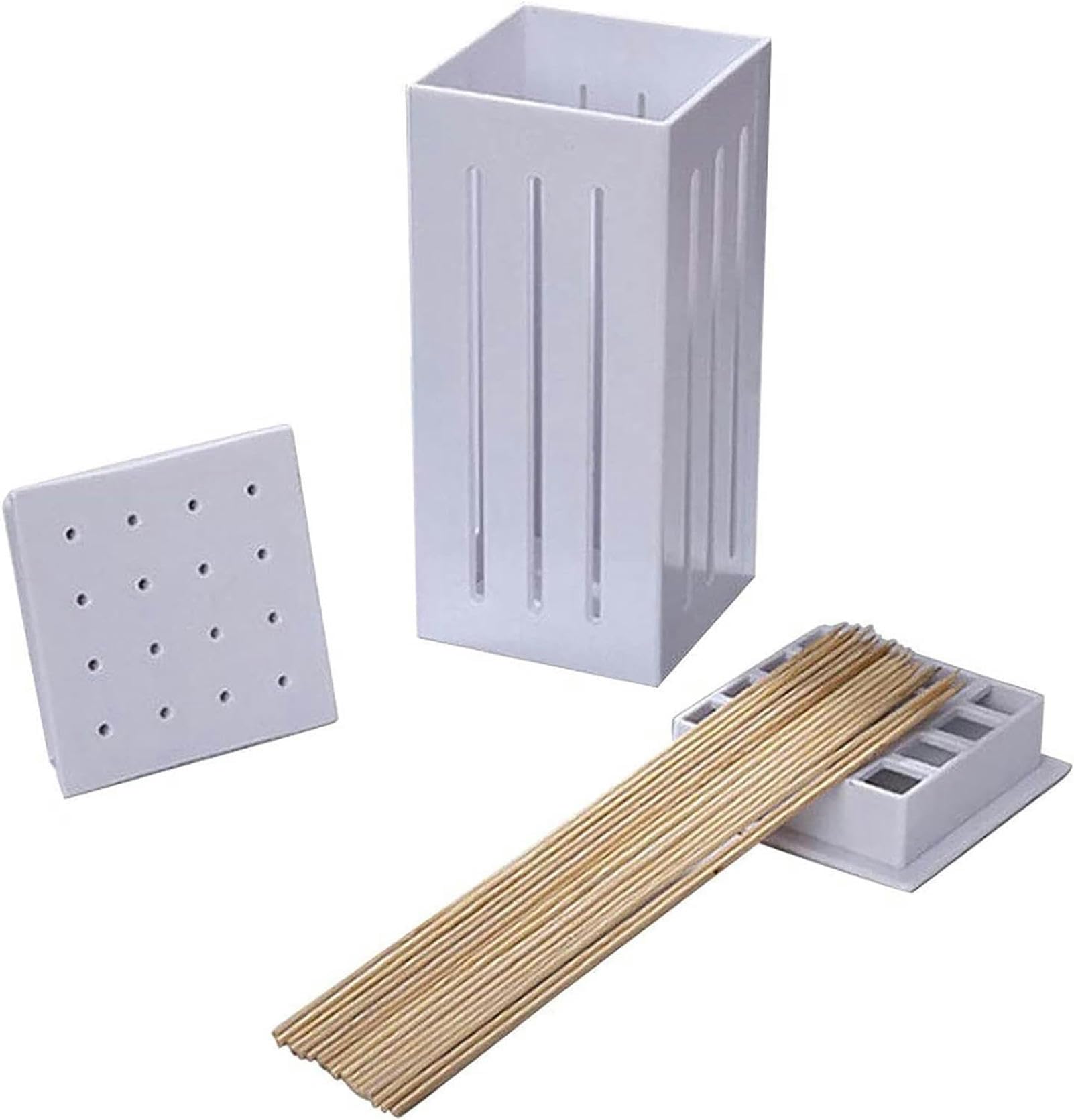 Kebab Maker, scatola per spiedini di carne per barbecue, 16 fori, adatto per carne, frutta o verdura, kit riutilizzabile per la preparazione di kebab