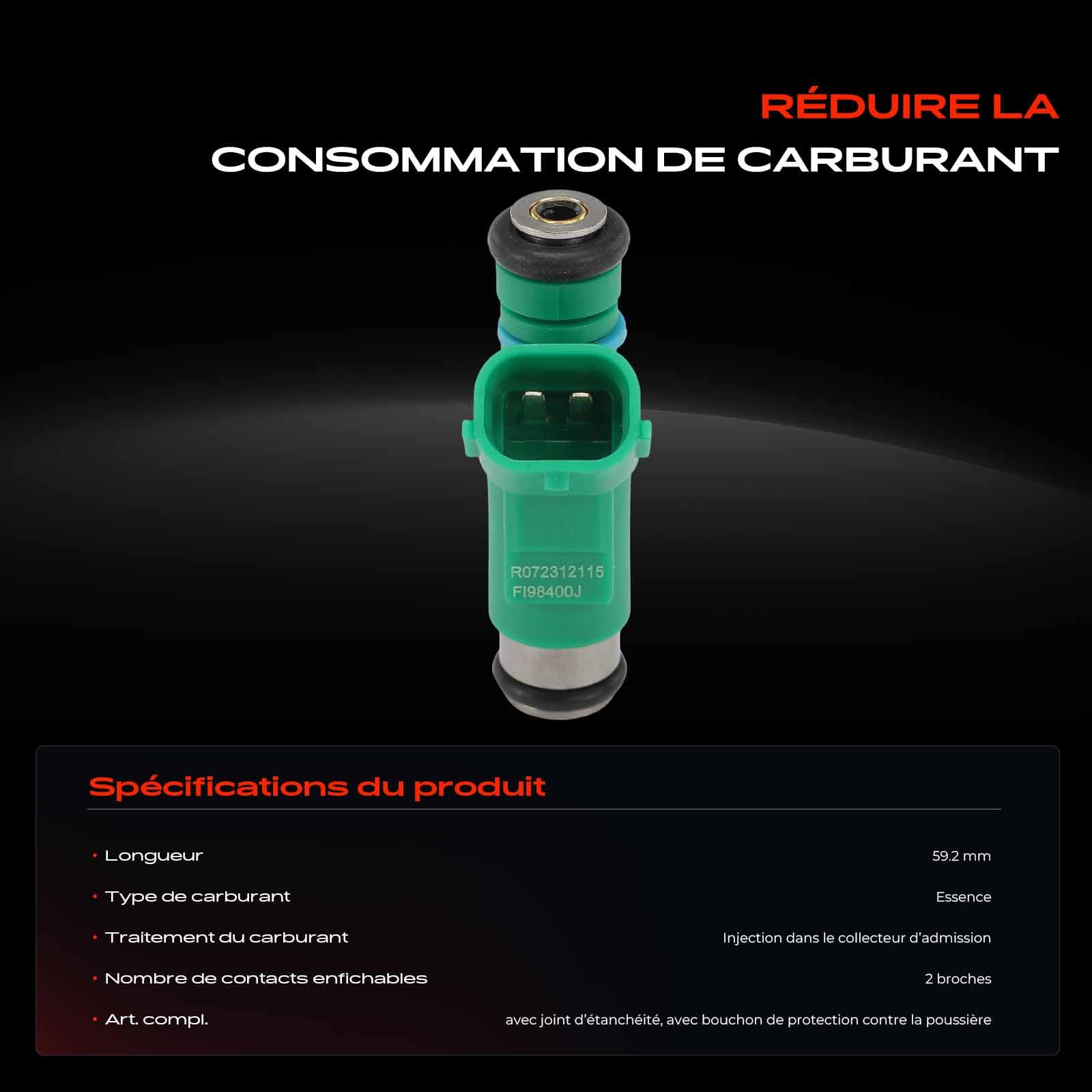 Frankberg Injecteur de carburant, buse d'injecteur de carburant 1984G0