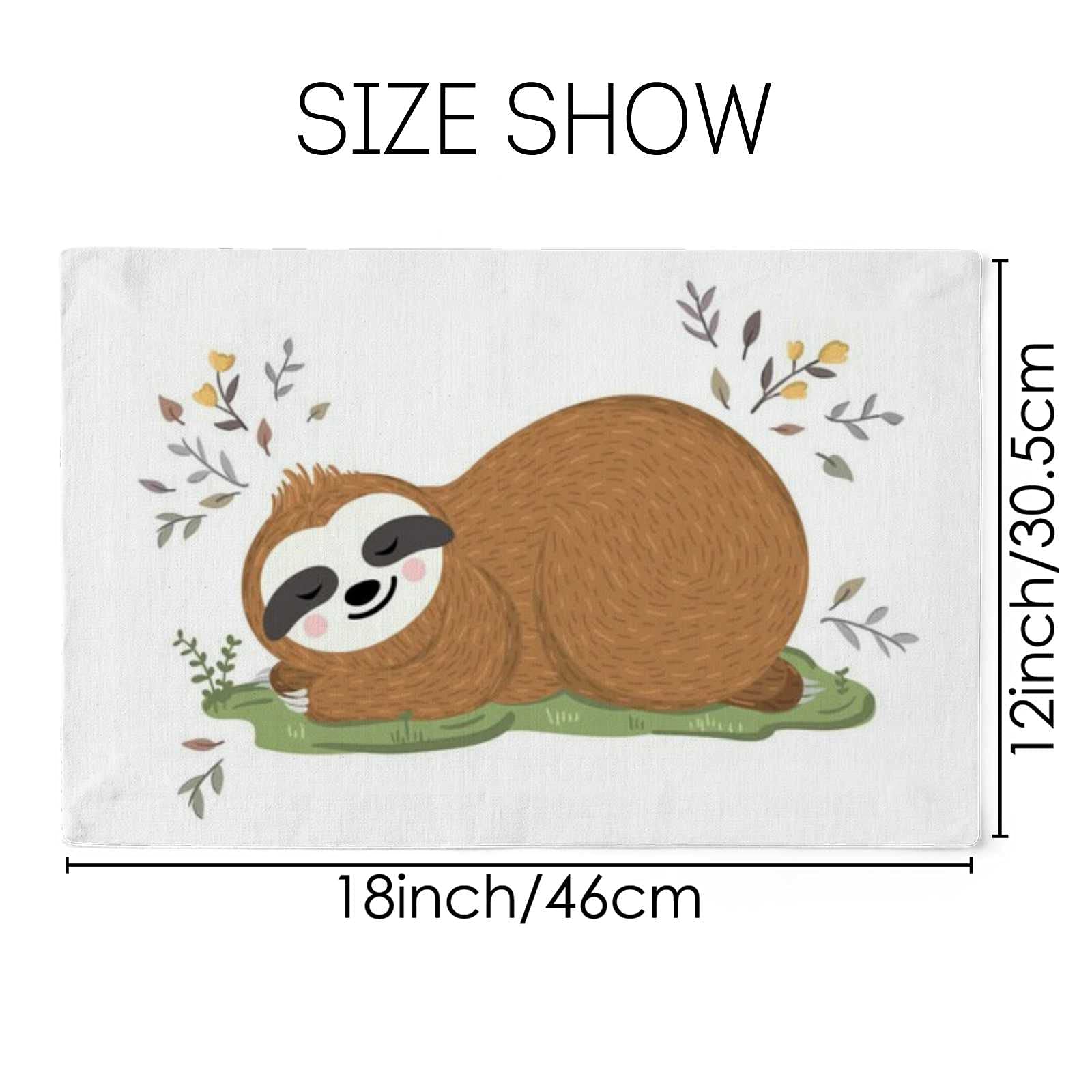 FineFabrics Assorted Flowers No Slip Mat - 5 Pack