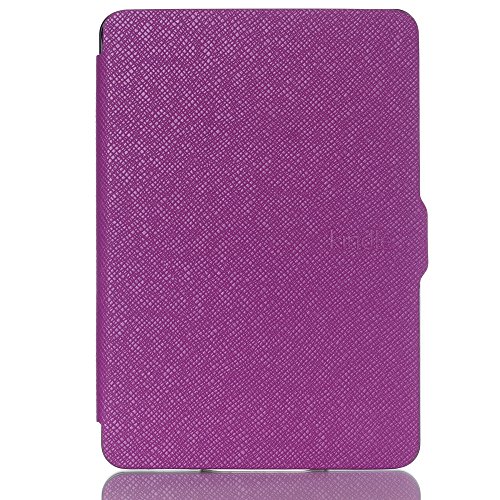MOKASE Custodia Compatibile con 6" Kindle Paperwhite 5a/6a/7a Generazione (2012,2013,2015,2016), Modello: EY21 / DP75SDI, Custodia Pelle Sintetica con Automatica Sveglia/Sonno, Purple - Image 3