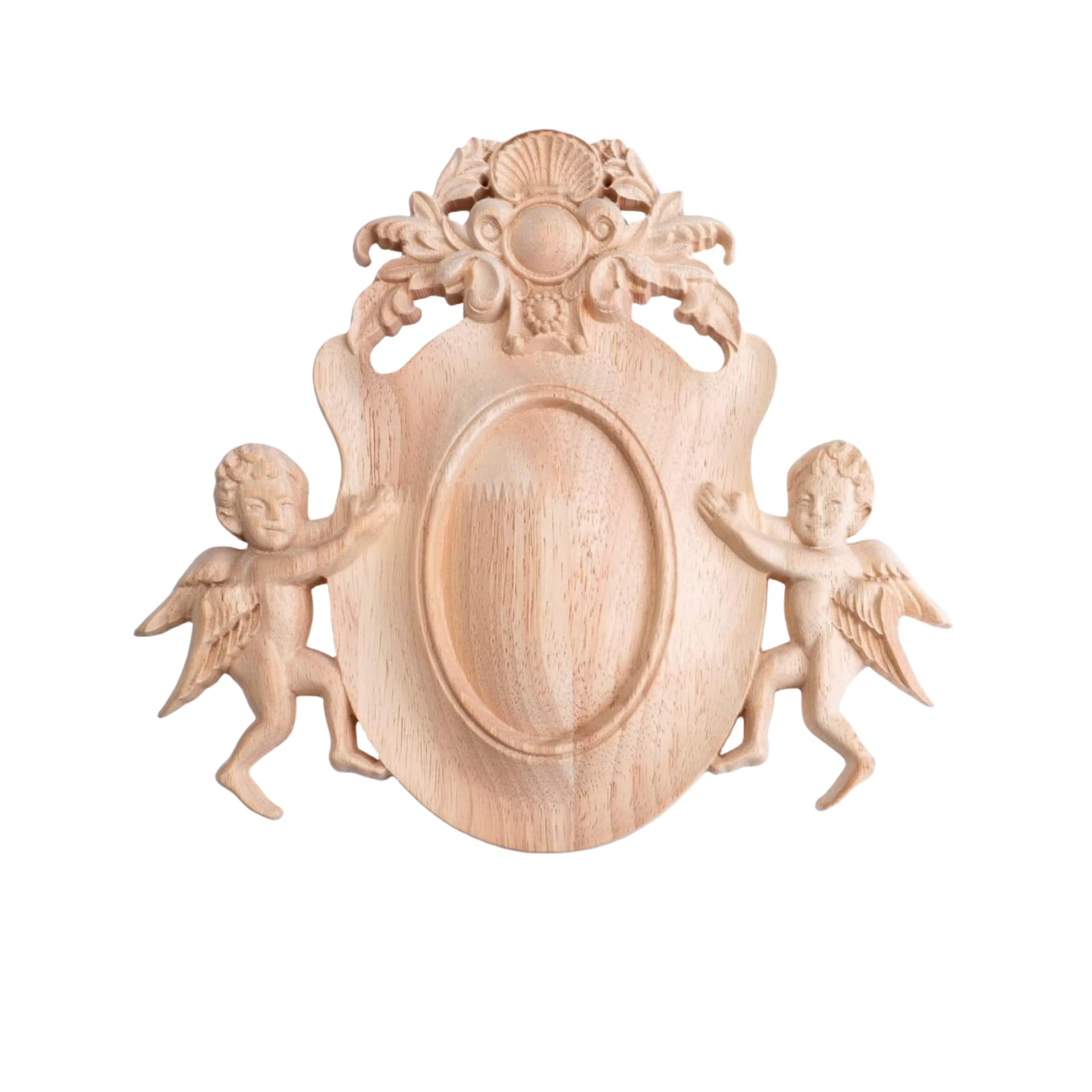 Moulure en bois ange sculpté pour embellir une tête de lit et les murs de chambre