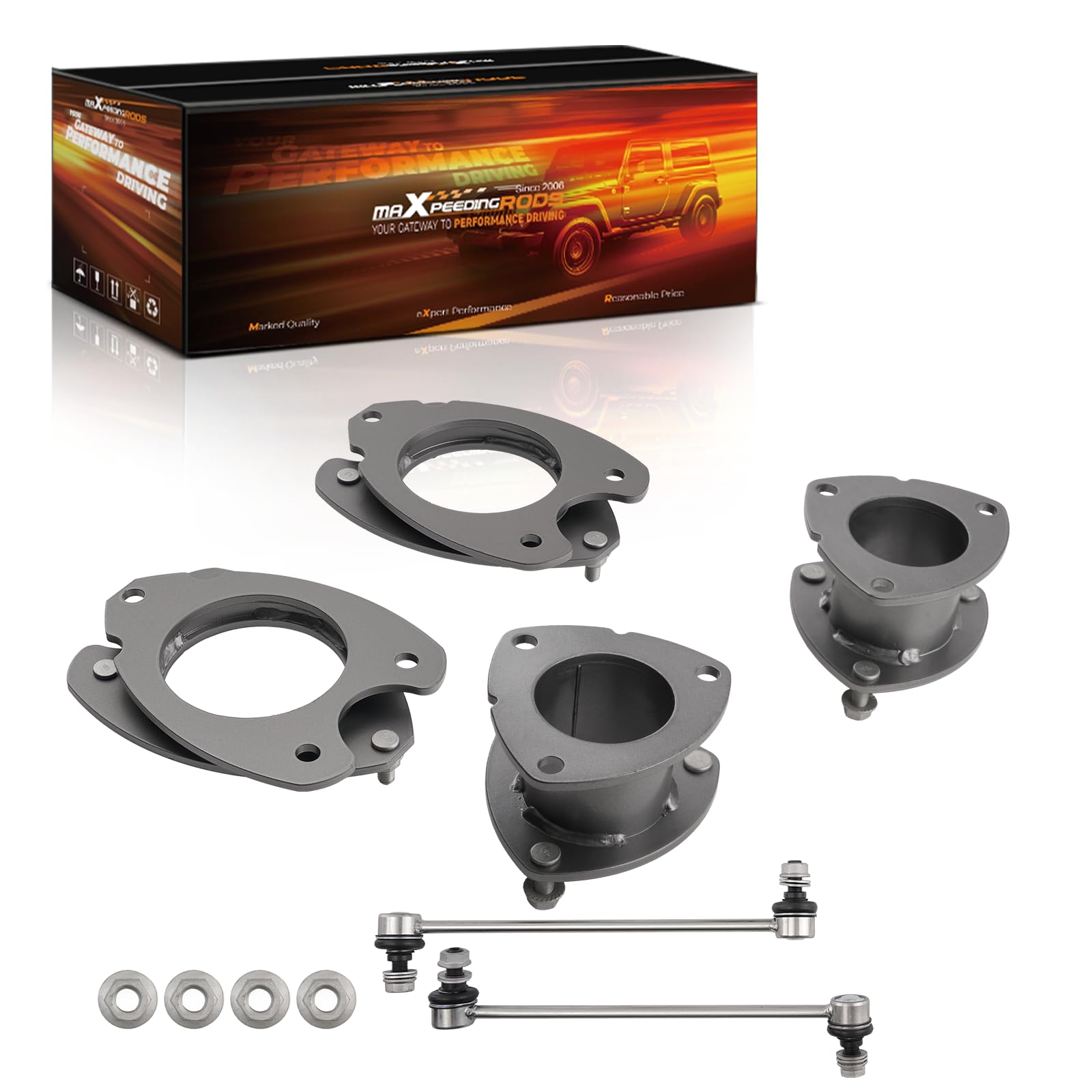 Photo 1 of maXpeedingrods 2.5" Front & 2" Rear Lift Kit for Honda Ridgeline 2006-2014, with Extended Sway Bar End Links, Suspension Leveling Kit