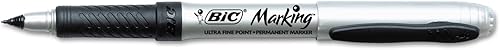 BIC GPMU11BK Marcador permanente de punta ultrafina, color negro esmoquin, docena
