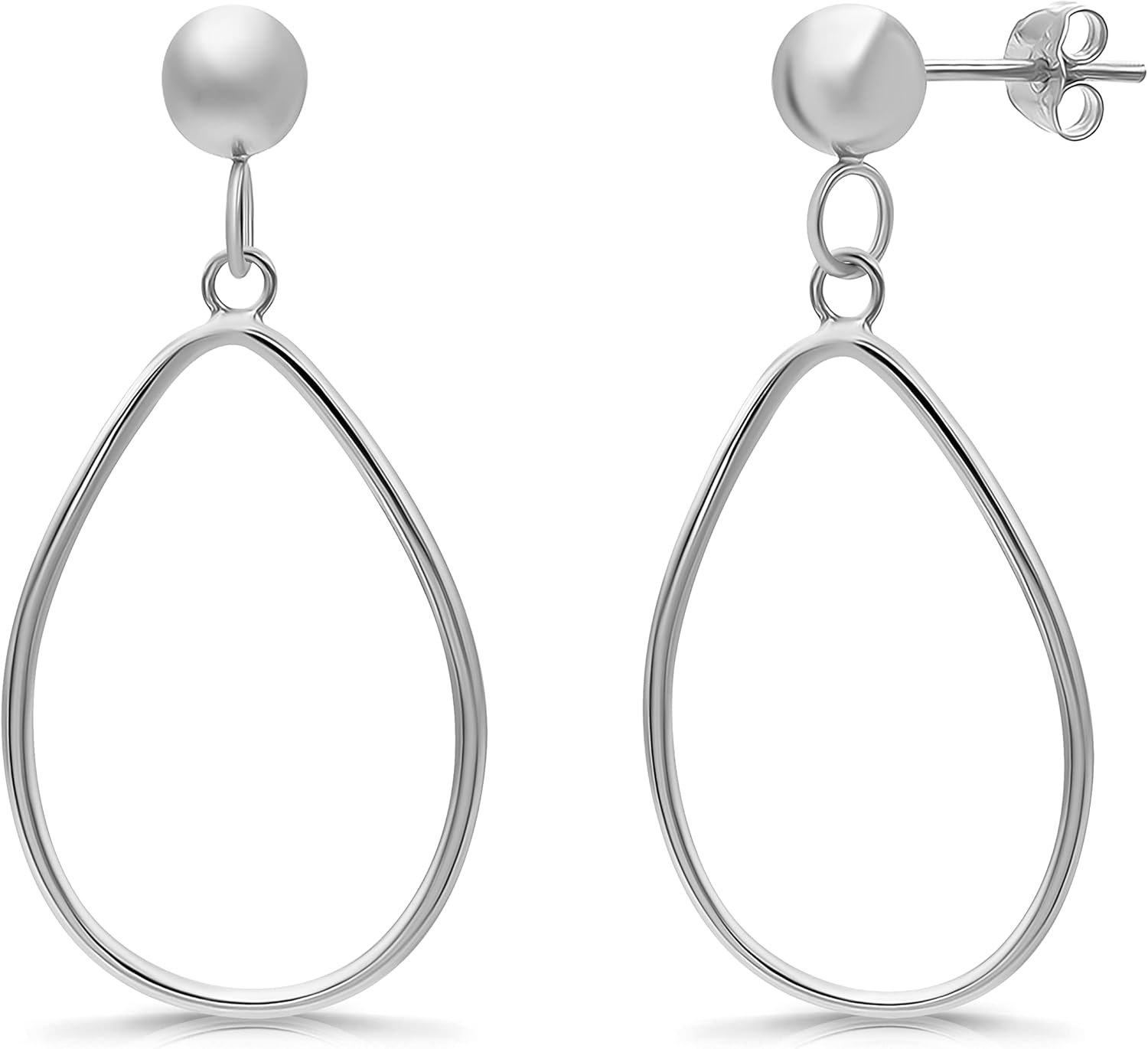 1004 SILVER シルバー 925 太幅 フープピアス 刻印 両耳 布袋