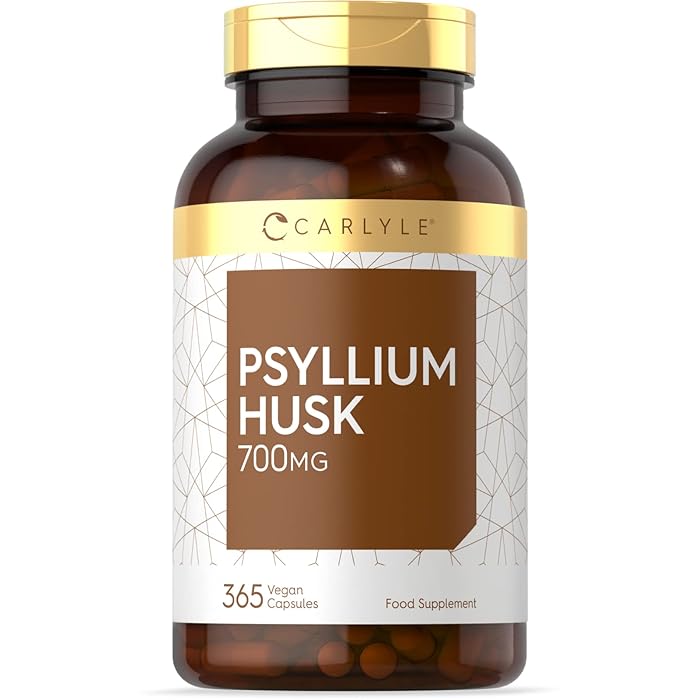 Buy Psyllium Husk 700mg 365 Vegan Capsules 1 Year Supply Naturally High in Prebiotic
