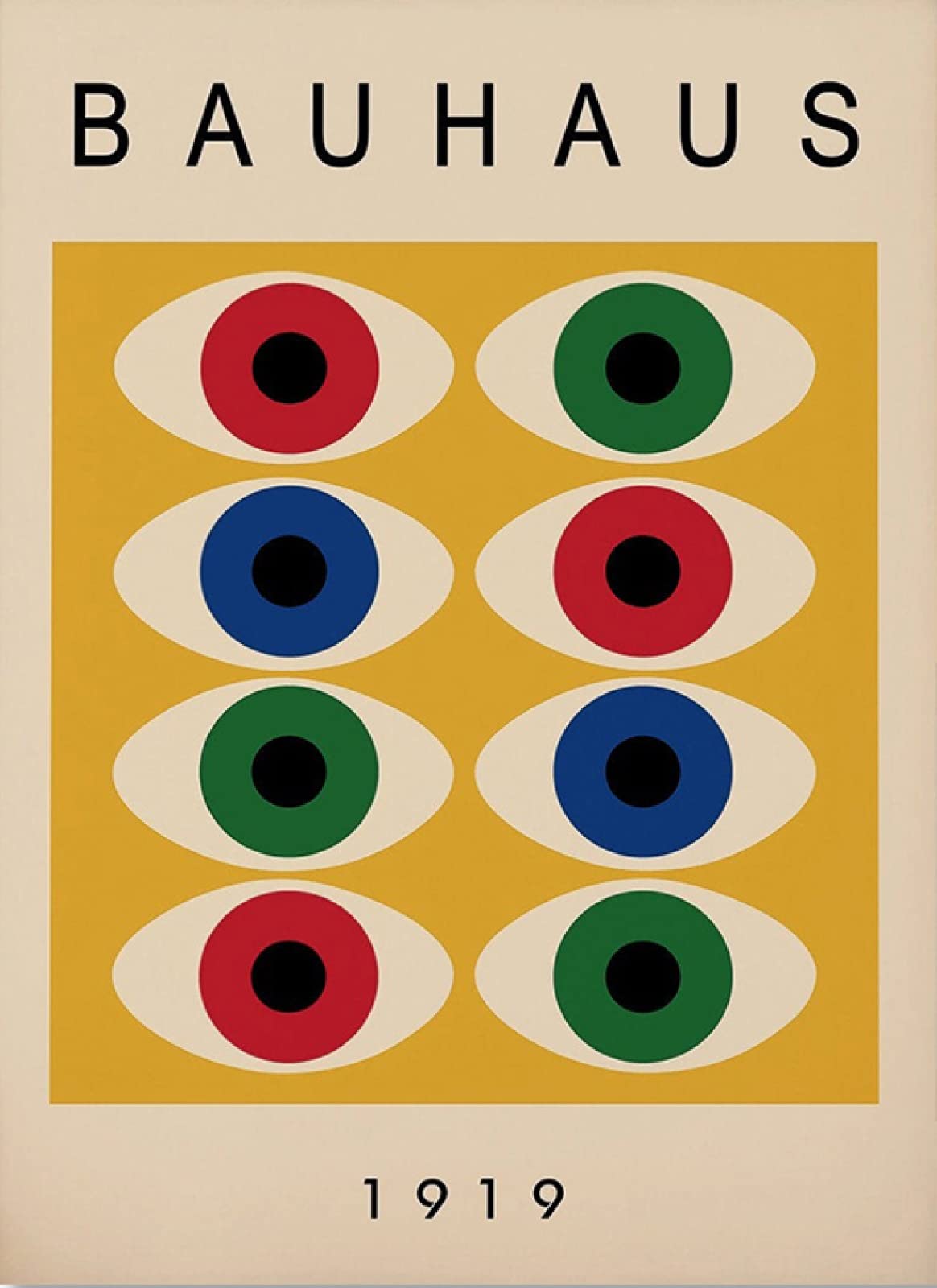 Affiches Bauhaus Avec Motif Abstrait Géométrique | Vecteur Premium