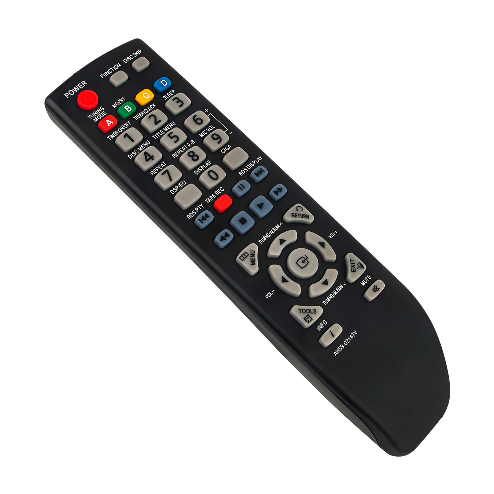 AH59-02147V Replaced Remote Control -VINABTY-fit for Samsung Audio Receiver remote control AH59-02147V AH5902147V AH59-02147U MX-C830D MX-C630D MX-C730D MXC630D MXC730D MXC830D