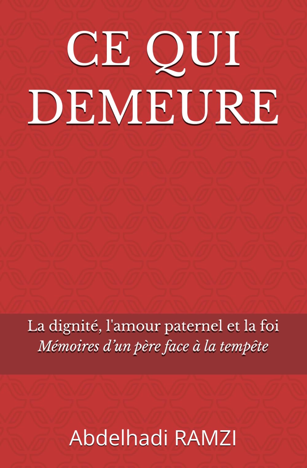 CE QUI DEMEURE: Mémoires d’un père face à la tempête