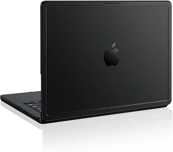 Soonjet CrackGuard for MacBook Pro 14 inch Case M4 M3 M2 M1 Pro/Max 2025 2024-2021 [Anti-Crack Upgrade] [100% Match Official Color] Cover Protective Hard Shell Case Laptop - Space Black Clear