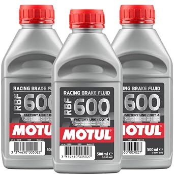 MOTUL Brake Fluid RBF 600 Factory LINE Synthetic DOT 4 Racing 500ml - Set of 3