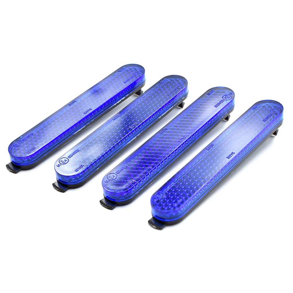 myBESTscooter - Set di copriruota laterale con riflettori per Monopattino elettrico Xiaomi 1S Essential Pro2 (Riflettore rosso