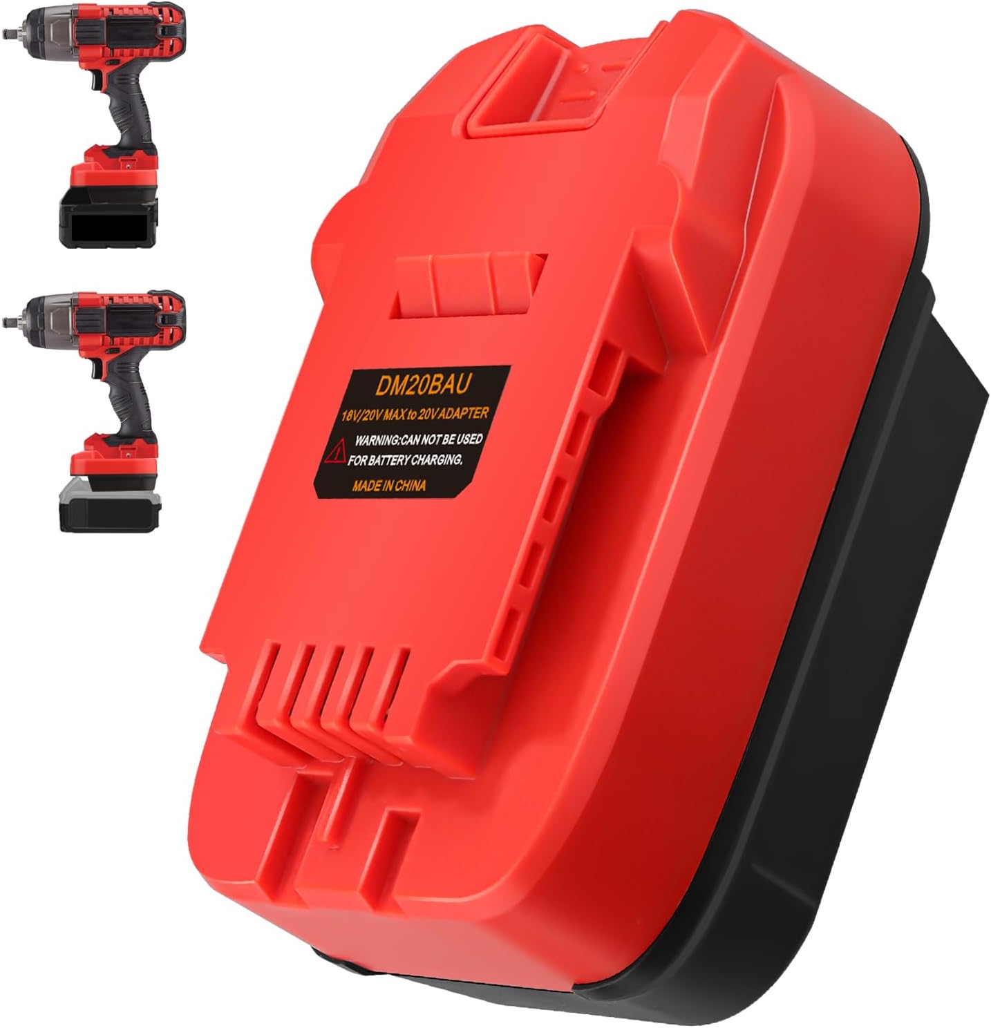 Battery Adapter for Bauer 20V Cordless Tools Drill Driver Impact Combo Kit, U for DeWalt 20V & for Milwaukee M18 18V Battery to Bauer 20V Battery (Only Adapter)