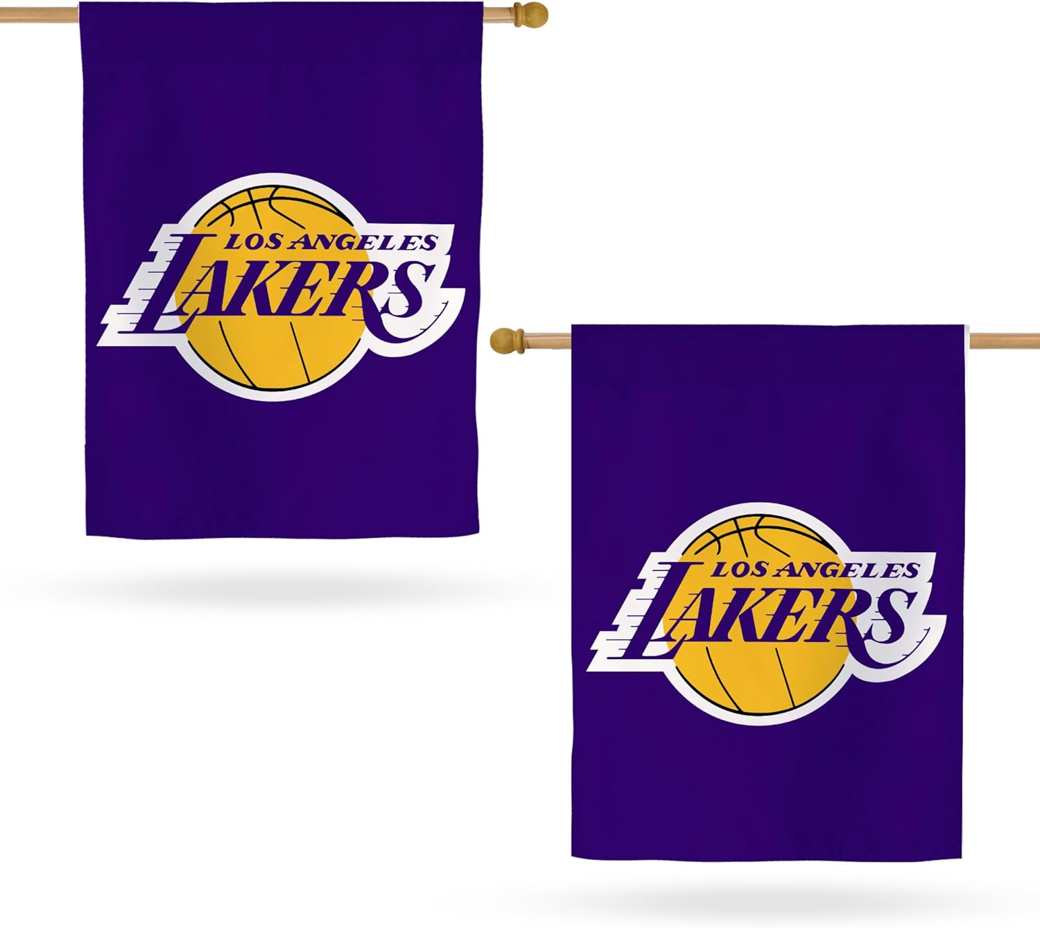 Desert Cactus Los Angeles Lakers Banner Flag - 40 x 30 inch Double-Sided 3-Ply Banner for Indoor/Outdoor Use, Durable LA Lakers Team NBA Spirit (House Flag A)