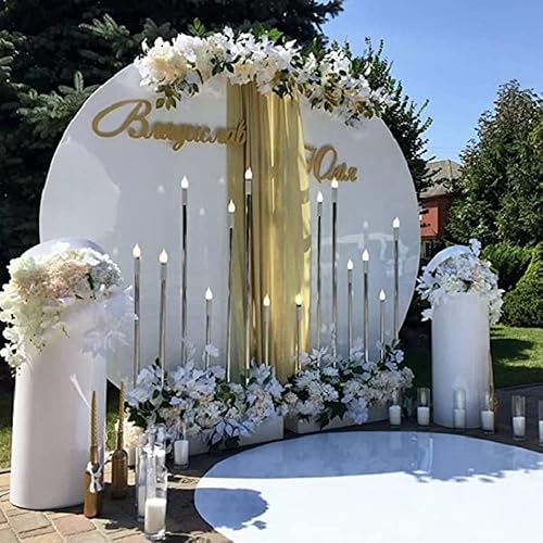 Miniatura 6 de Cubierta de zócalo blanca para fiesta de cumpleaños de bebé, recién nacido, baby shower, bautismo, comunión, bautizo, cubierta de cilindro,