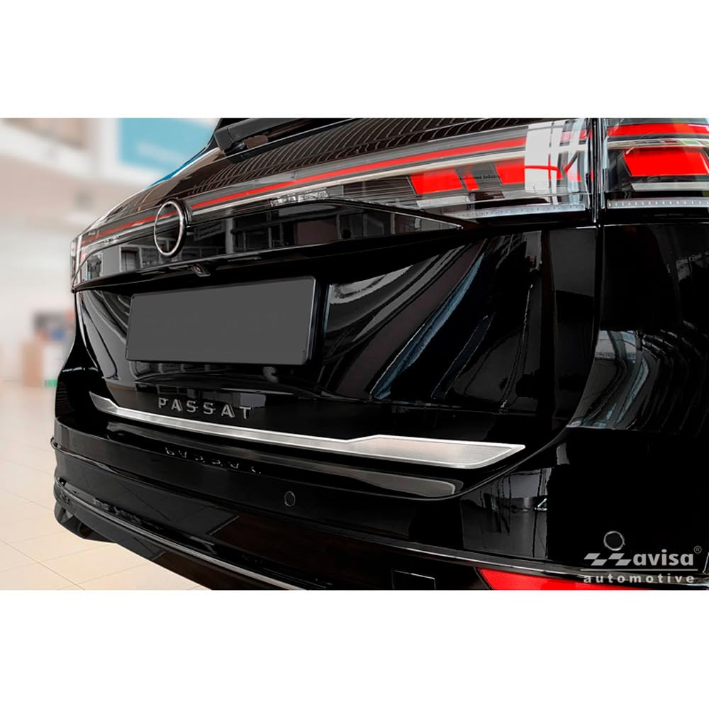 Avisa Brushed Stainless Steel Tailgate Trim compatible with Volkswagen Passat Variant (CJ5) 2024-