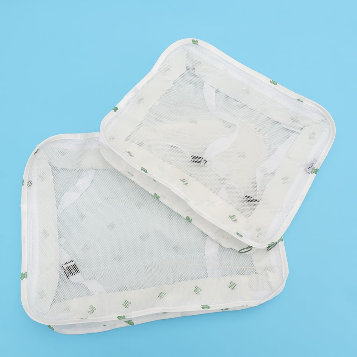 TEHAUX Set 8 Pezzi Sacchetti Salvaspazio Valigia Leggero Cerniera Organizer per Vestiti da Viaggio Pratico per Impiego in Valigia