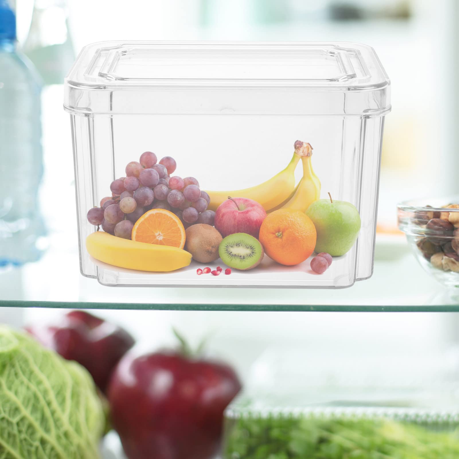 Kichvoe 3stücke Kühlschrankbox Für Obst Und Gemüse Aufbewahrungsbox Aus Pet-material Frischhaltebox Für Kühlschrank Kühl Und Sauber