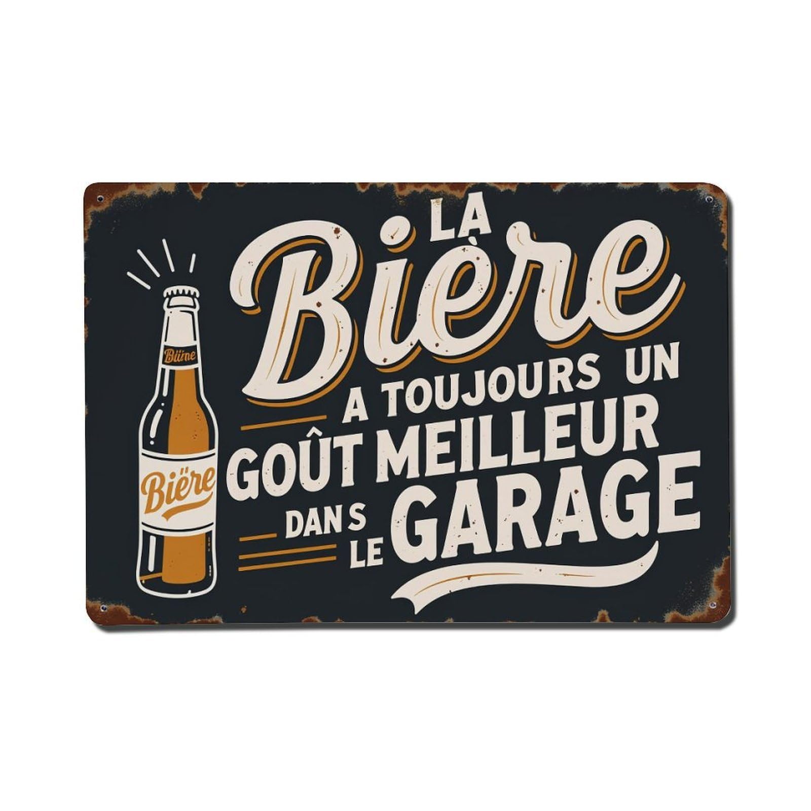 Beer Always Has A Better Taste In The Garage Metal Tin Sign Plaque