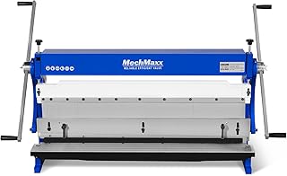 40-inch 3-in-1 Pan and Box Brake – Slip Roll, Shear, Bending Machine for Sheet Metal, 20 Gauge Mild Steel, Adjustable Fingers, Heavy Duty, Metalworking, Fabrication, Rolling, Bending, Model MMCB4020
