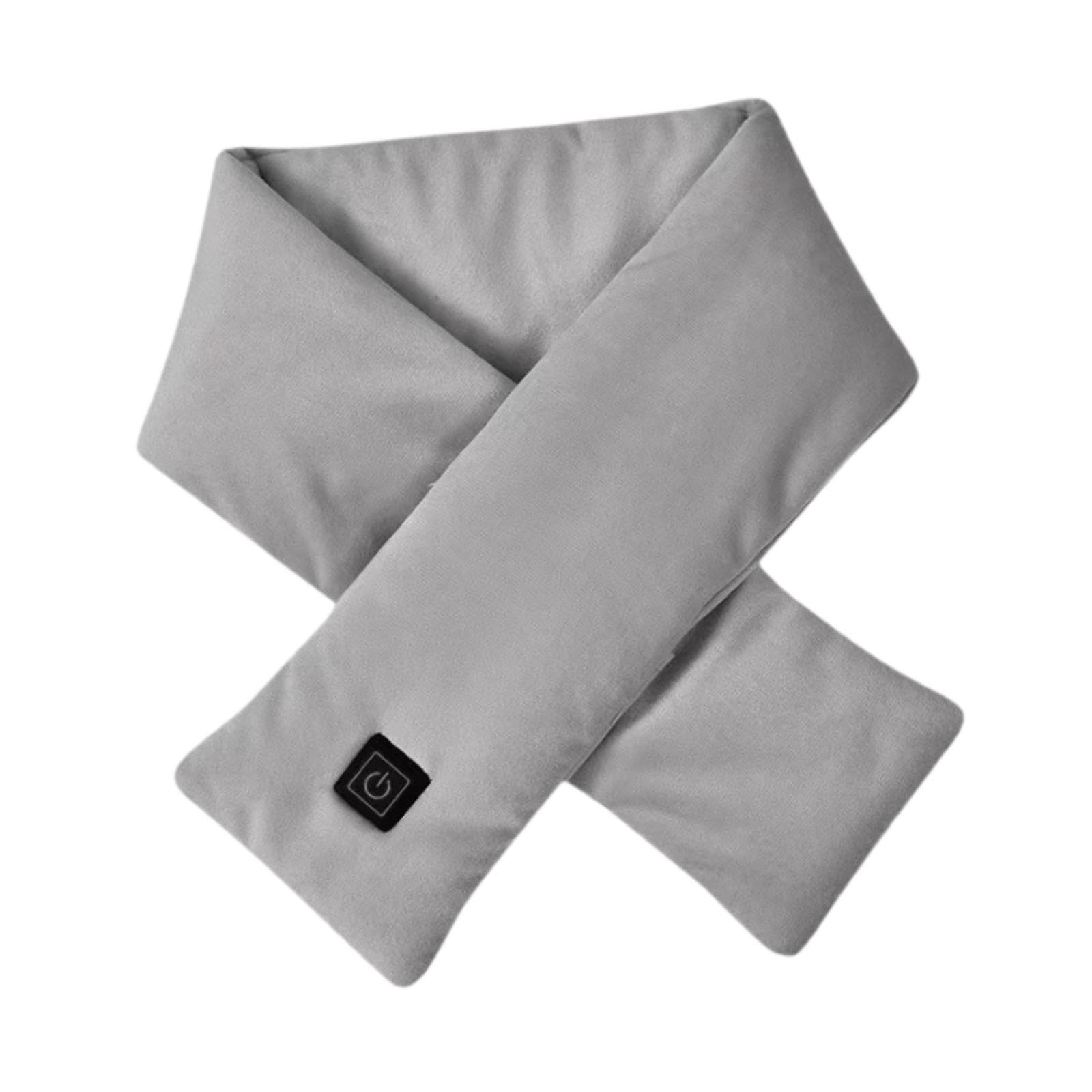 ™ Heated Scarf 3 Gears Adjustable Washable Neck Wrap for Travel Outdoor Skiing Gray | Scarves & Wraps | Womens Accessories-image-21