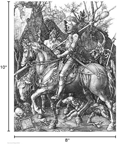 Posterazzi Póster de The Knight Death and the Devil (1513) por Albrecht Durer (8 x 10)