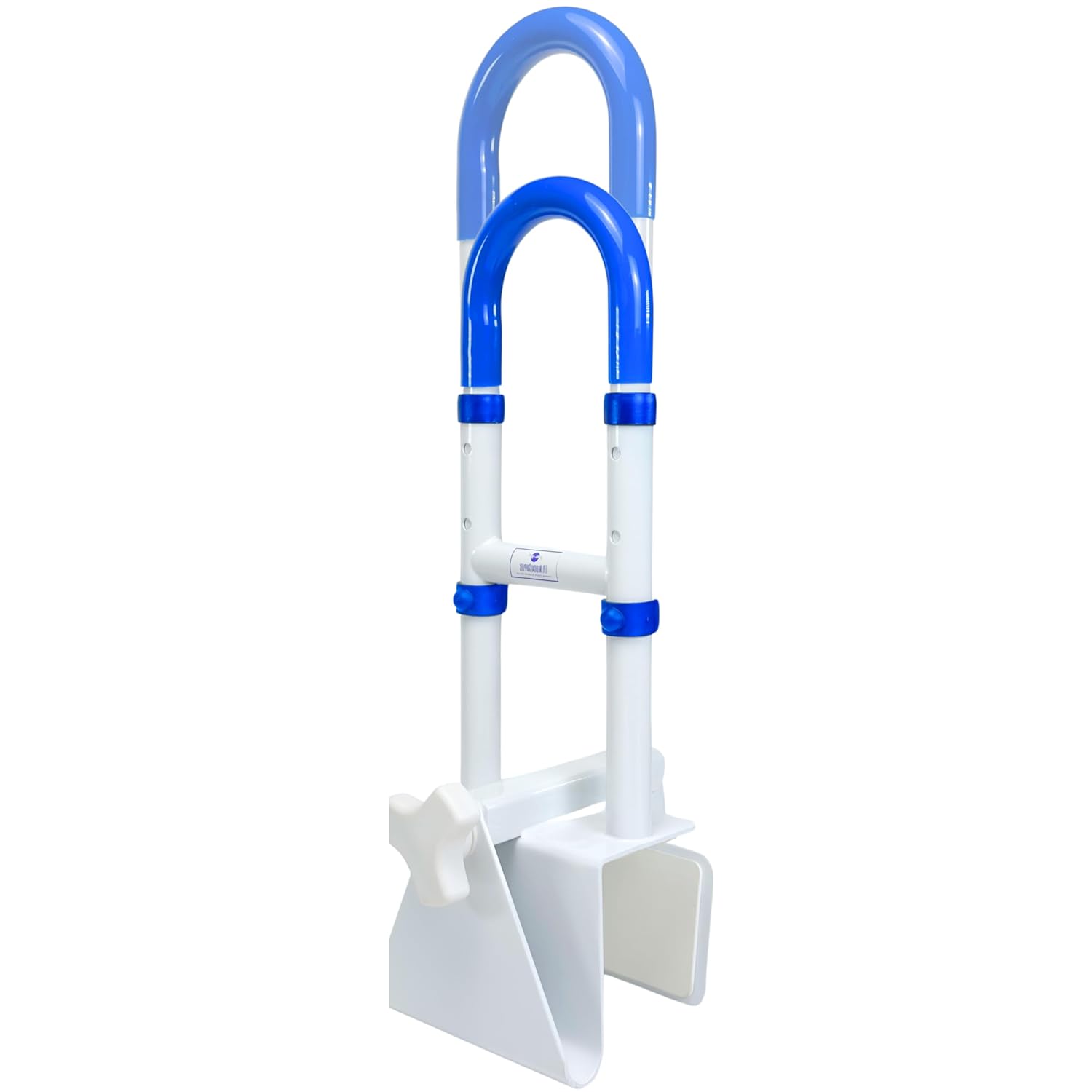 Adjustable Bathtub Handle for Elderly Sturdy Clamp-On Tub Grab Bar with 300lb Capacity Grab Bars for Bathtubs Shower