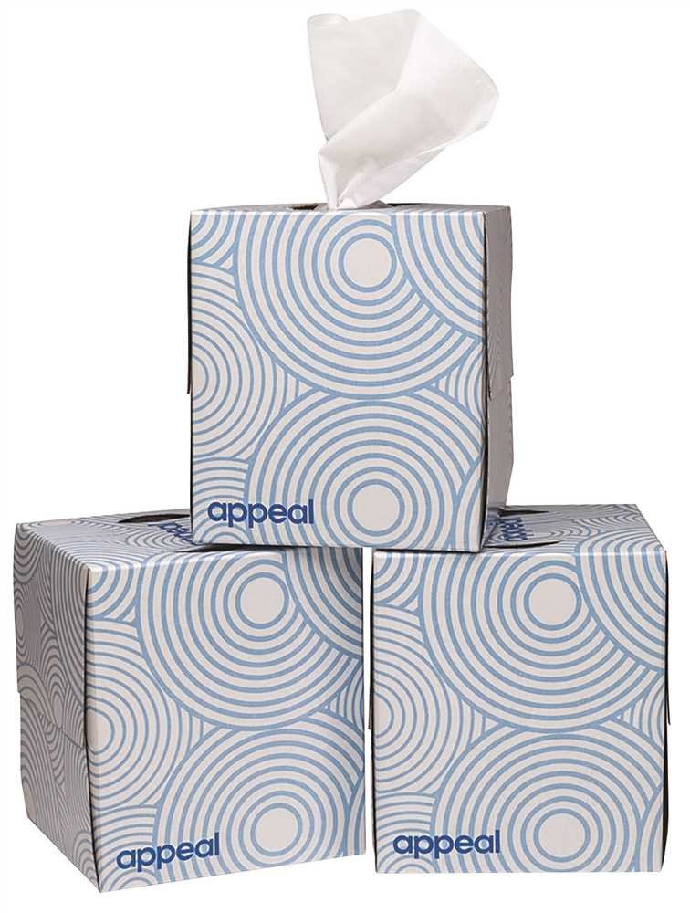 Appeal APP12508-WB Cube 2-Ply Facial Tissue (Roll of 95) (36 Pack), 8" x 8", White