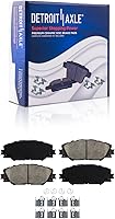 Vista 102 de Detroit Axle - Pastillas de freno delanteras para Nissan Pathfinder Frontier D21 720 Pickup Subaru SVX Pastillas de freno de cerámica con reemplazo