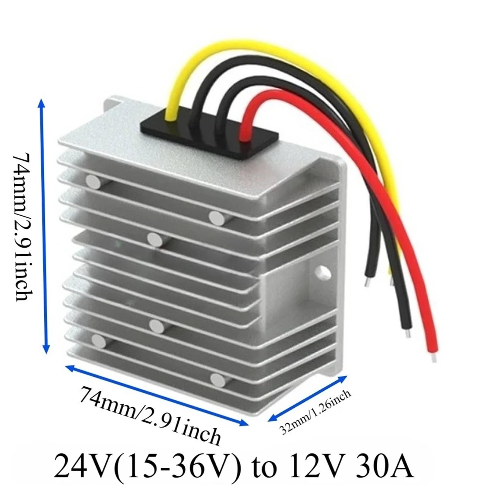 24 V 36 V 48 V 60 V 72 V 18-90 V do 12 V DC DC konwerter zasilacz 10 A 20 A 30 A 40 A regulator napięcia do samochodu (24 V (15-36 V) to12 V 30 A)